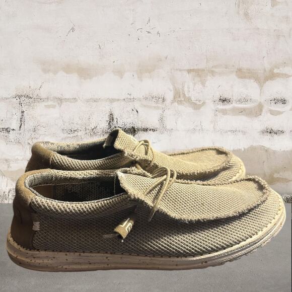 HEYDUDE Men’s Wally Stretch Sox Slip-On Loafer in Sand Size 9 - Picture 5 of 7